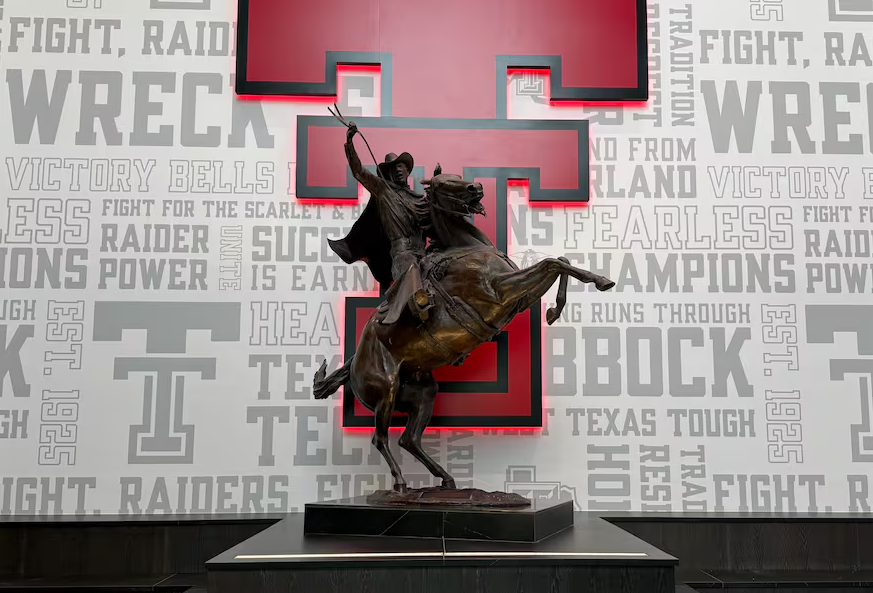 Raider statue at Texas Tech University